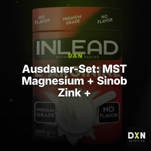 Ausdauer-Set: MST Magnesium + Sinob Zink + INLEAD L-Arginin – Clean Showcase Plus