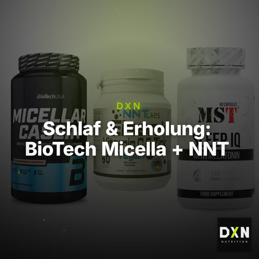 Schlaf & Erholung: BioTech Micella + NNT Eisen + MST Sleep IQ – Clean Showcase Plus