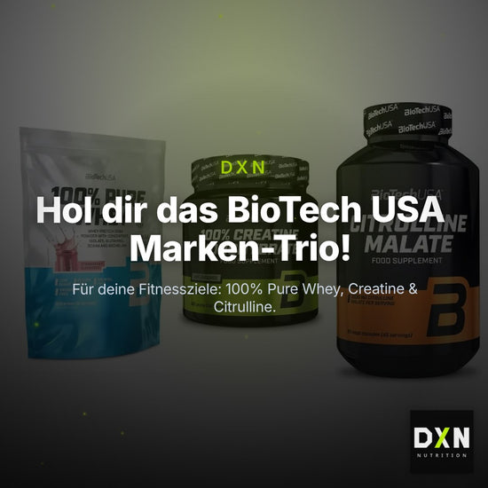 BioTech USA Marken-Trio: 100% Pure + Creatine + Citrulline – Clean Showcase Plus
