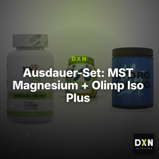 Ausdauer-Set: MST Magnesium + Olimp Iso Plus + Nanosupps Hydro – Clean Showcase Plus