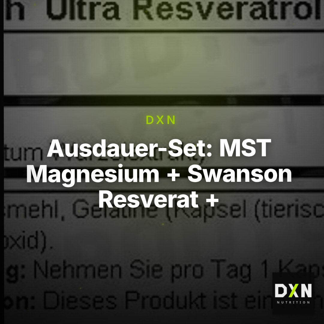 Ausdauer-Set: MST Magnesium + Swanson Resverat + Body Attack 100 – Clean Showcase Plus