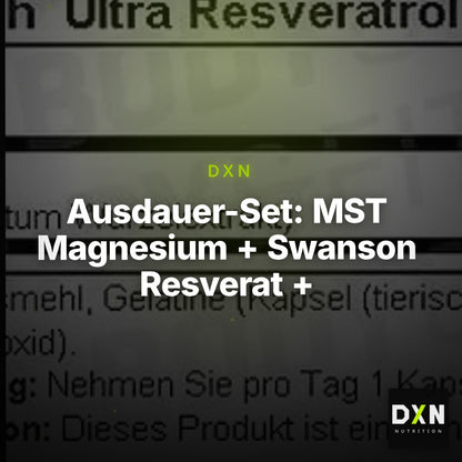Ausdauer-Set: MST Magnesium + Swanson Resverat + Body Attack 100 – Clean Showcase Plus