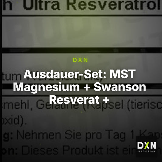 Ausdauer-Set: MST Magnesium + Swanson Resverat + Body Attack 100 – Clean Showcase Plus