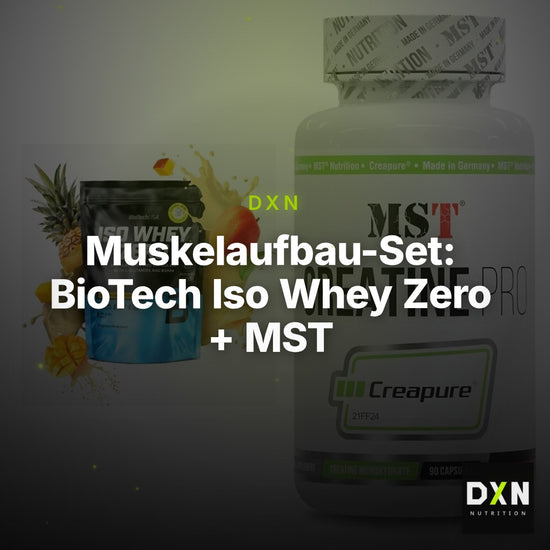 Muskelaufbau-Set: BioTech Iso Whey Zero + MST Creatine Pro – Clean Showcase Plus