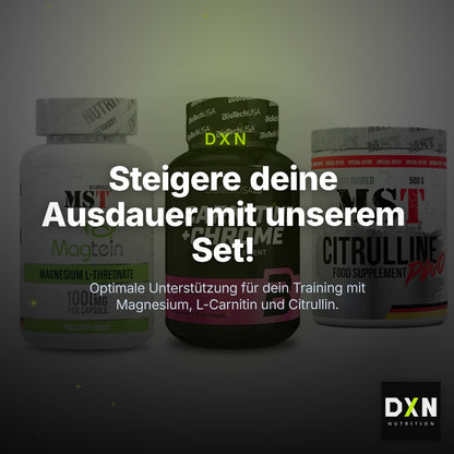 Ausdauer-Set: MST Magnesium + BioTech L-Carnit + MST Citrulline – Clean Showcase Plus