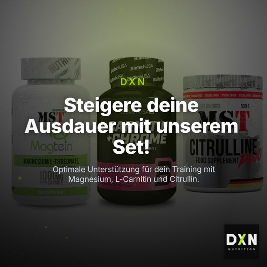 Ausdauer-Set: MST Magnesium + BioTech L-Carnit + MST Citrulline – Clean Showcase Plus
