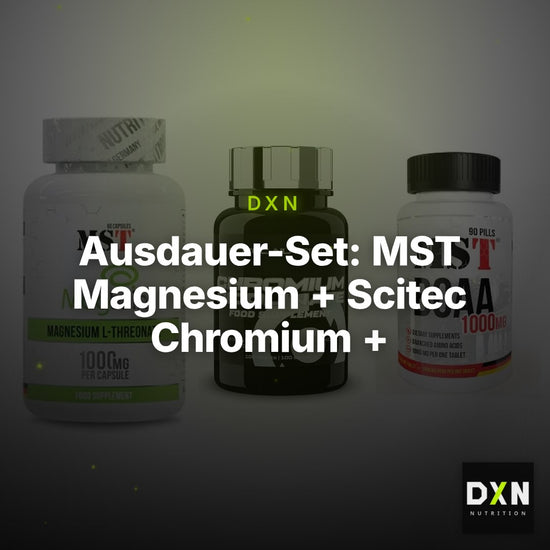 Ausdauer-Set: MST Magnesium + Scitec Chromium + MST BCAA 1000 – Clean Showcase Plus