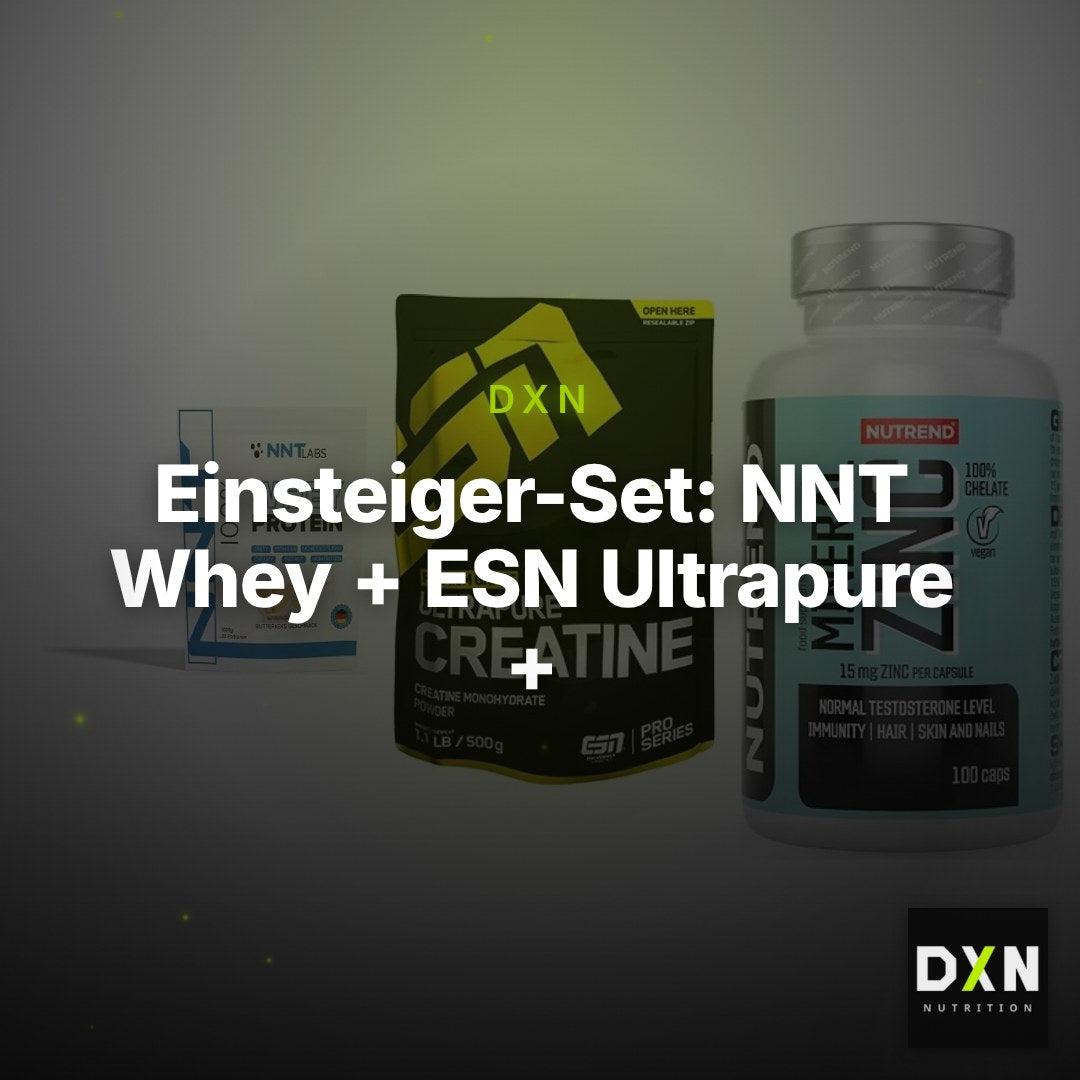 Einsteiger-Set: NNT Whey + ESN Ultrapure + Nutrend Zinc – Clean Showcase Plus