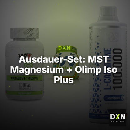 Ausdauer-Set: MST Magnesium + Olimp Iso Plus + MST L-Carnitine – Clean Showcase Plus