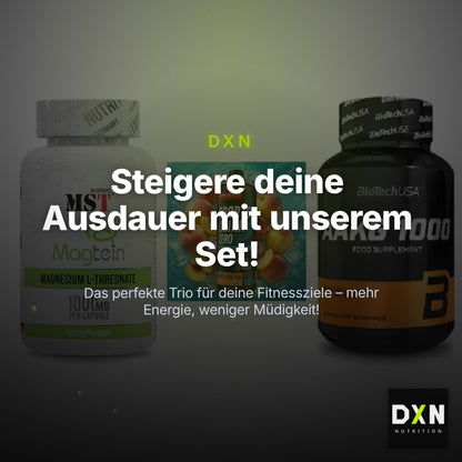 Ausdauer-Set: MST Magnesium + Body Attack + BioTech AAKG – Clean Showcase Plus