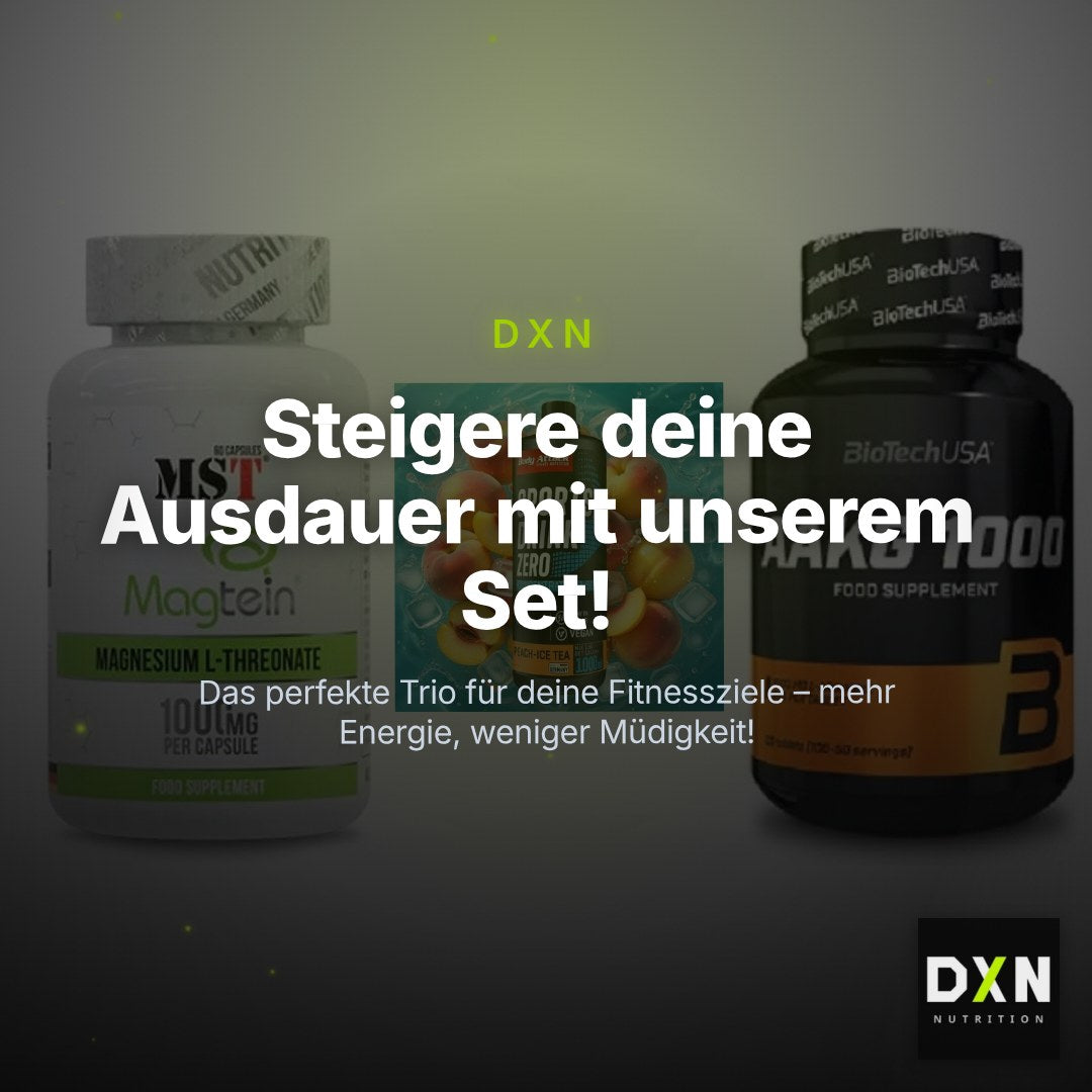 Ausdauer-Set: MST Magnesium + Body Attack + BioTech AAKG – Clean Showcase Plus