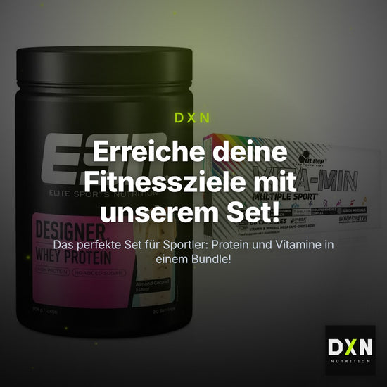 Basis-Set: ESN Designer Whey 908g Dose + Olimp Vita-Min Multiple Sport – Clean Showcase Plus