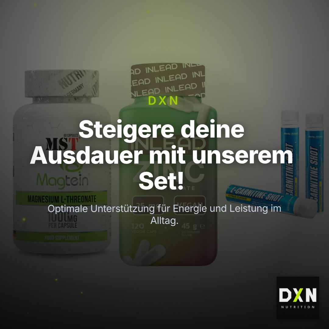 Ausdauer-Set: MST Magnesium + INLEAD Zink + Body Attack – Clean Showcase Plus