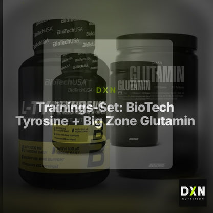 Trainings-Set: BioTech Tyrosine + Big Zone Glutamin – Clean Showcase Plus