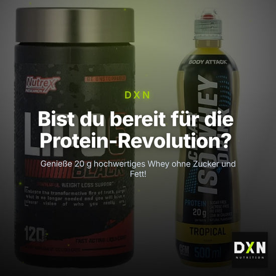 Diät-Duo: Nutrex Lipo 6 black 120 + Body Attack Clear Iso Whey – Clean Showcase Plus