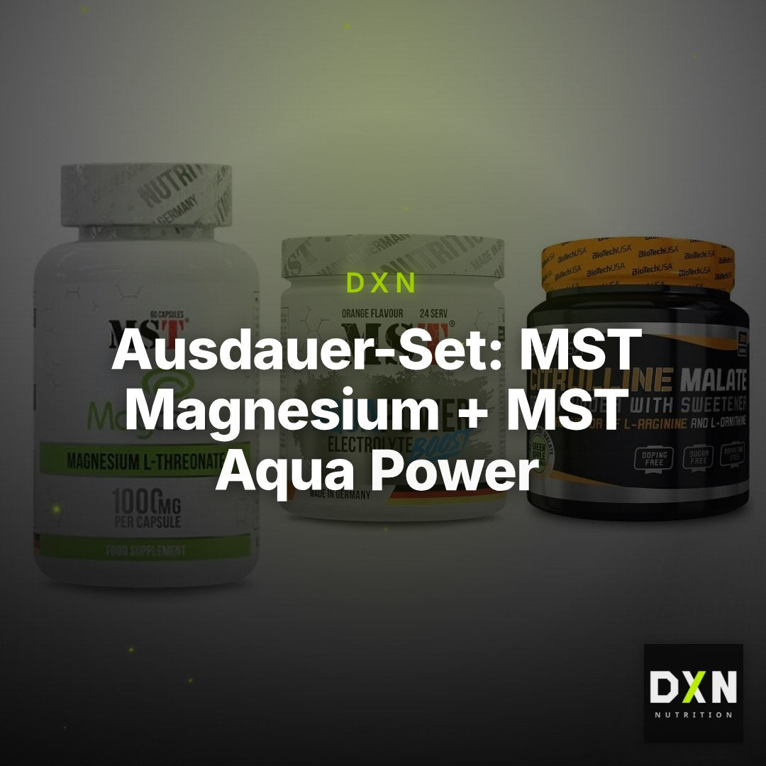 Ausdauer-Set: MST Magnesium + MST Aqua Power + BioTech Citrulli – Clean Showcase Plus