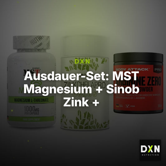 Ausdauer-Set: MST Magnesium + Sinob Zink + Body Attack 100 – Clean Showcase Plus