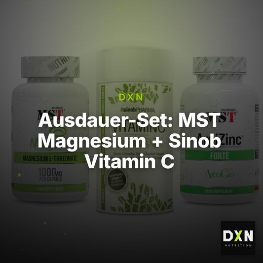 Ausdauer-Set: MST Magnesium + Sinob Vitamin C + MST ArgiZinc – Clean Showcase Plus