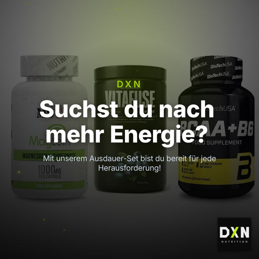 Ausdauer-Set: MST Magnesium + Big Zone Vitafus + BioTech BCAA+B6 – Clean Showcase Plus