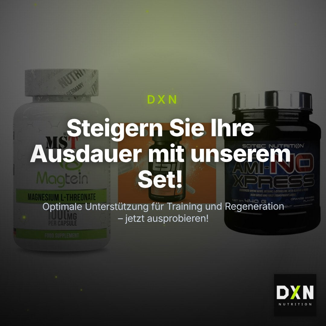 Ausdauer-Set: MST Magnesium + ESN Zinc + Scitec Ami-NO – Clean Showcase Plus