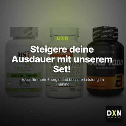Ausdauer-Set: MST Magnesium + Body Attack + BioTech AAKG – Clean Showcase Plus