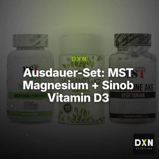 Ausdauer-Set: MST Magnesium + Sinob Vitamin D3 + MST Arginin AAKG – Clean Showcase Plus