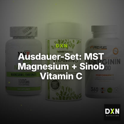 Ausdauer-Set: MST Magnesium + Sinob Vitamin C + ProFuel L-Argini – Clean Showcase Plus