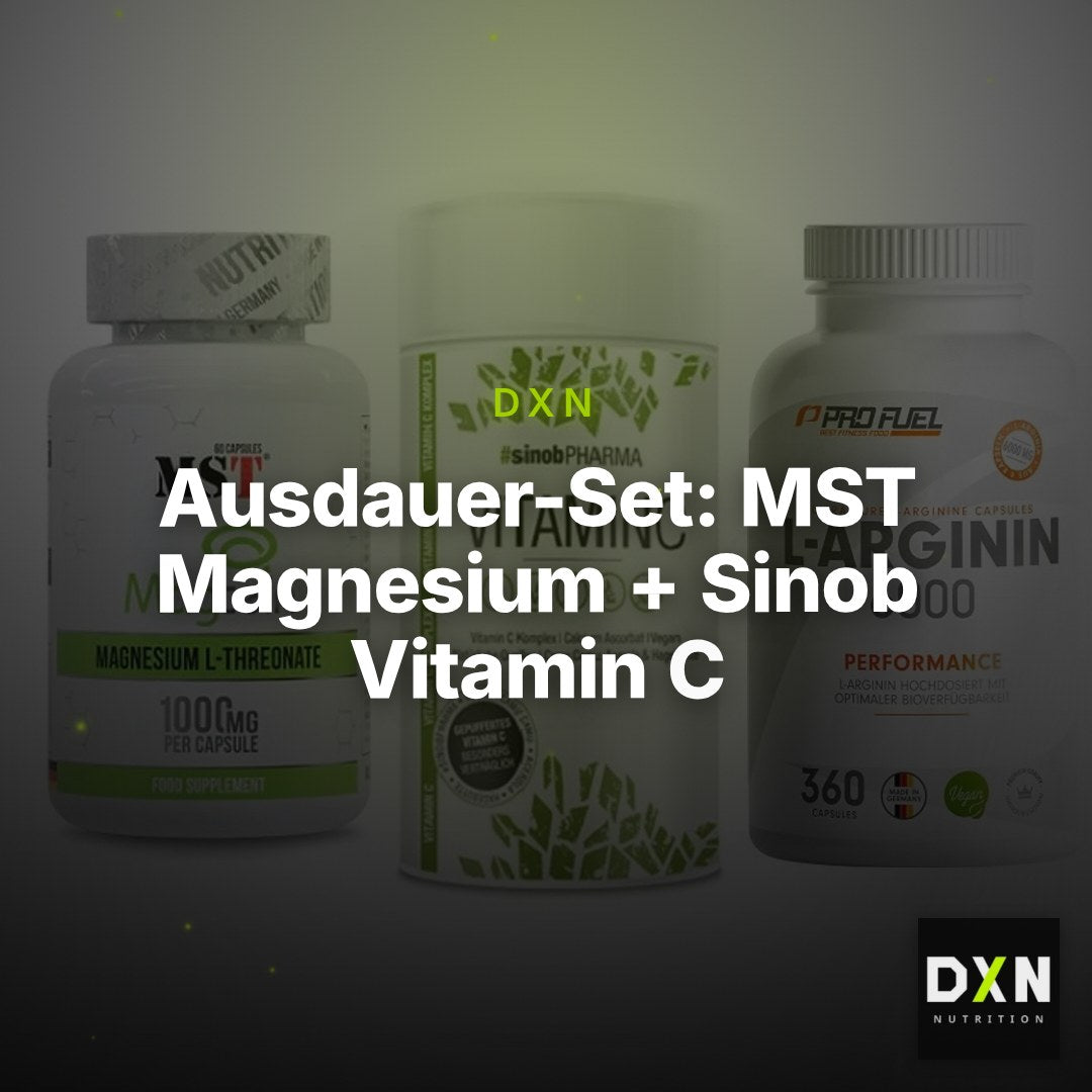Ausdauer-Set: MST Magnesium + Sinob Vitamin C + ProFuel L-Argini – Clean Showcase Plus