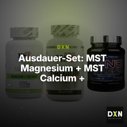 Ausdauer-Set: MST Magnesium + MST Calcium + Scitec Ami-NO – Clean Showcase Plus