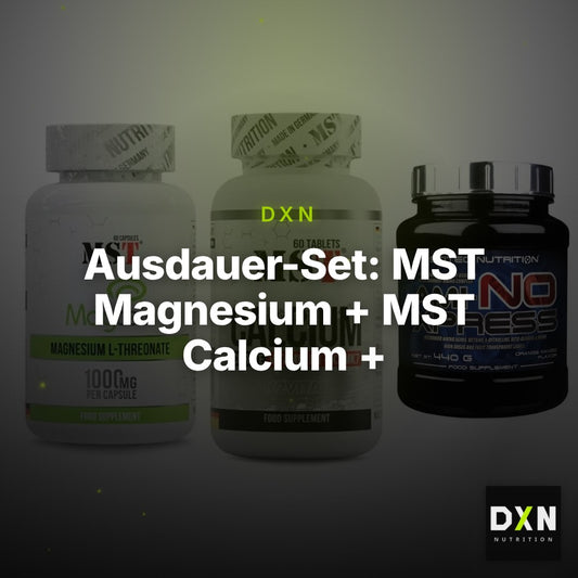 Ausdauer-Set: MST Magnesium + MST Calcium + Scitec Ami-NO – Clean Showcase Plus