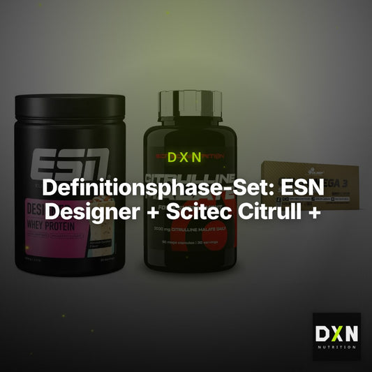 Definitionsphase-Set: ESN Designer + Scitec Citrull + Olimp Omega 3 – Clean Showcase Plus