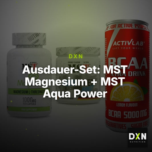 Ausdauer-Set: MST Magnesium + MST Aqua Power + Activlab BCAA – Clean Showcase Plus