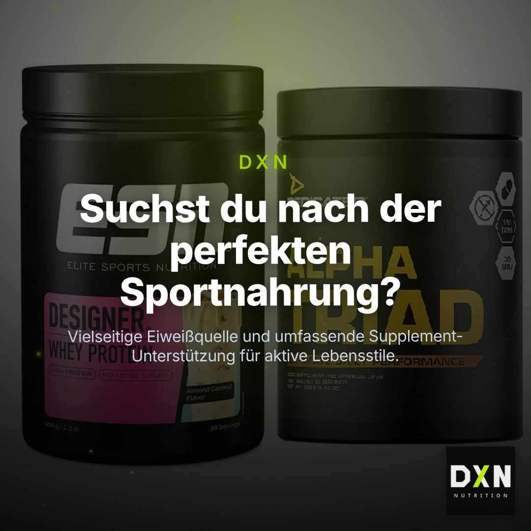 Basis-Set: ESN Designer Whey + Dedicated Alpha Triad 180 Tabl. – Clean Showcase Plus