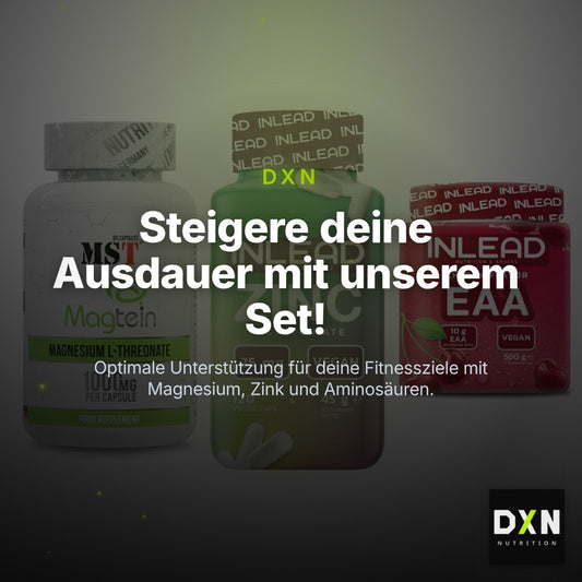 Ausdauer-Set: MST Magnesium + INLEAD Zink + INLEAD EAA – Clean Showcase Plus
