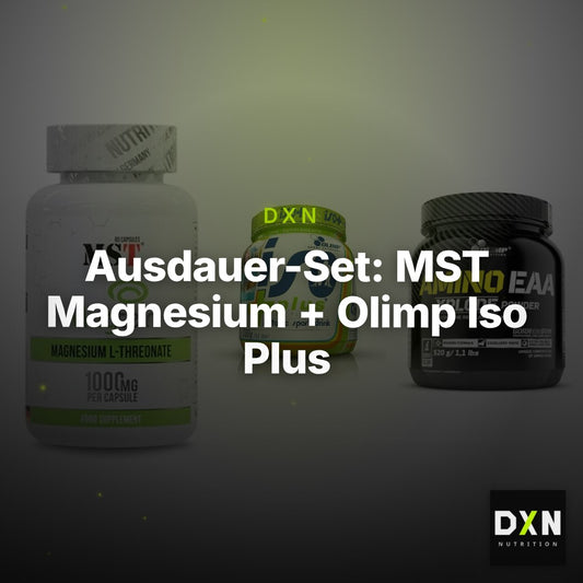 Ausdauer-Set: MST Magnesium + Olimp Iso Plus + Olimp Amino EAA – Clean Showcase Plus