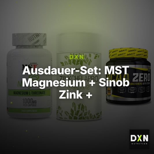 Ausdauer-Set: MST Magnesium + Sinob Zink + BioTech BCAA – Clean Showcase Plus