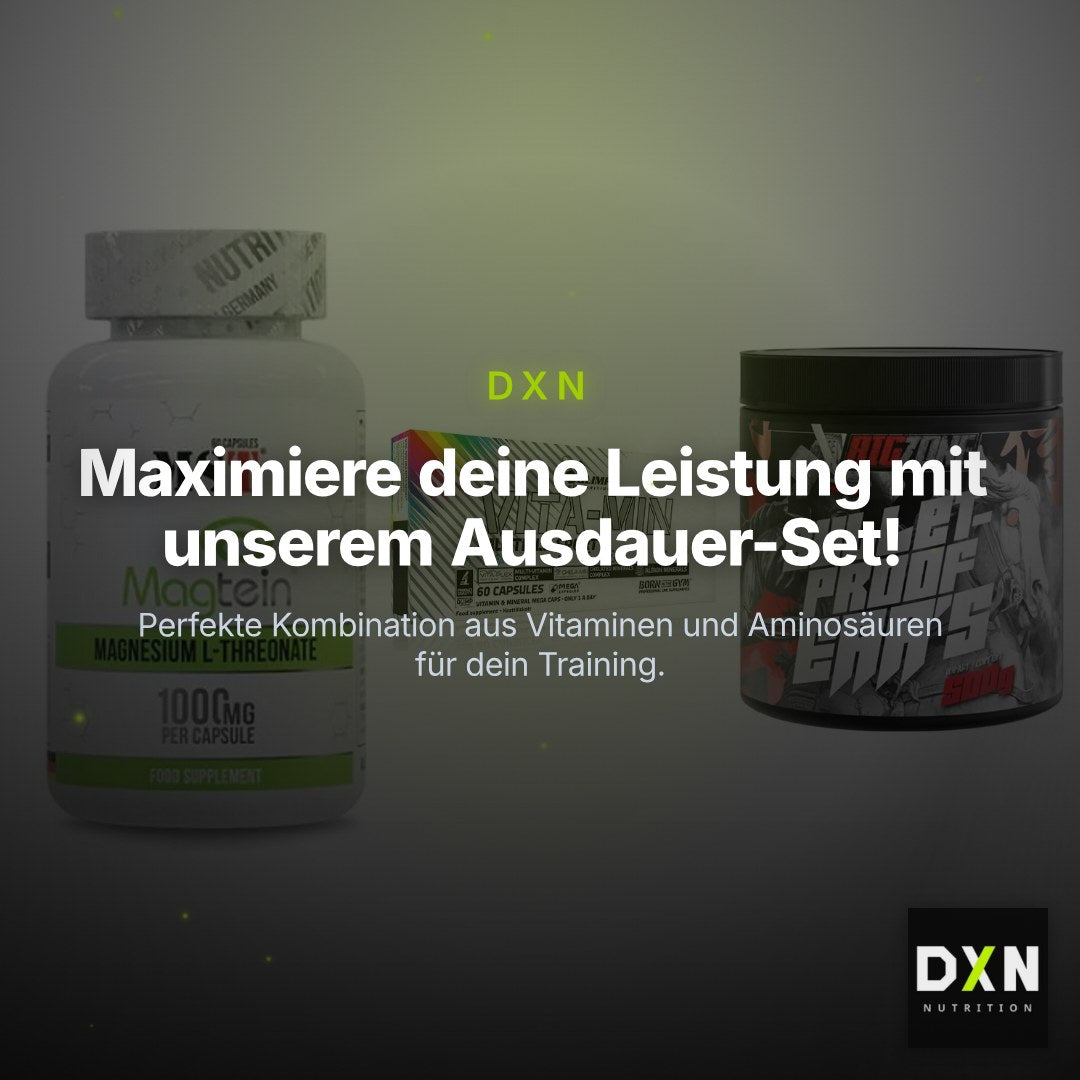 Ausdauer-Set: MST Magnesium + Olimp Vita-Min + Big Zone Bulletp – Clean Showcase Plus