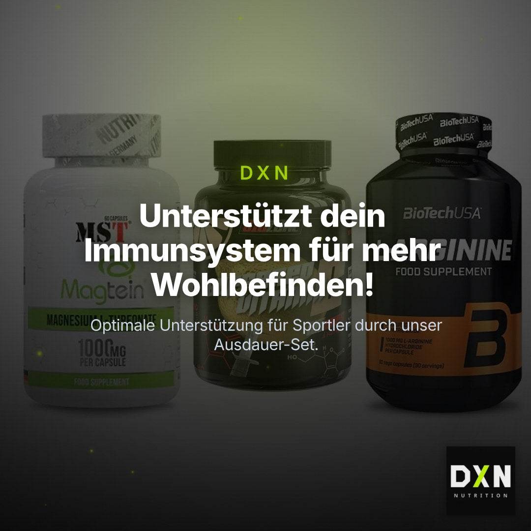Ausdauer-Set: MST Magnesium + Big Zone Buffere + BioTech L-Argini – Clean Showcase Plus