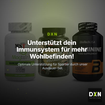 Ausdauer-Set: MST Magnesium + Big Zone Buffere + BioTech L-Argini – Clean Showcase Plus