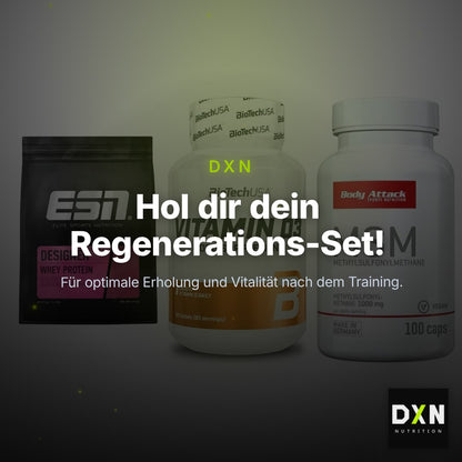 Regenerations-Set: ESN Designer + BioTech Vitamin + Body Attack MSM – Clean Showcase Plus