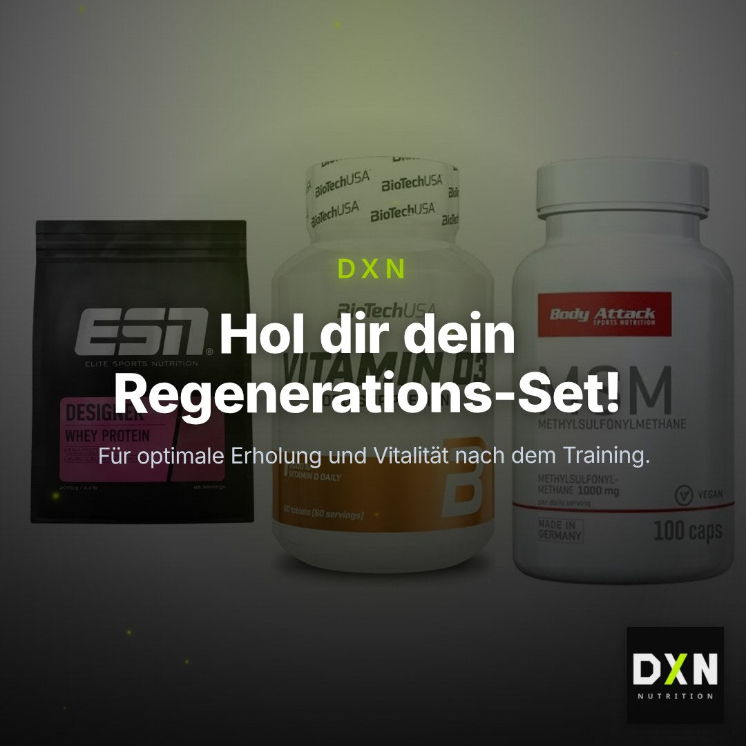 Regenerations-Set: ESN Designer + BioTech Vitamin + Body Attack MSM – Clean Showcase Plus