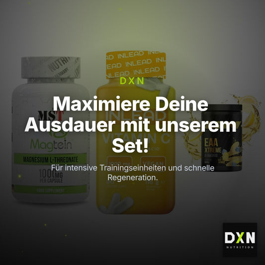 Ausdauer-Set: MST Magnesium + INLEAD Vitamin C + GN EAA Xtreme – Clean Showcase Plus