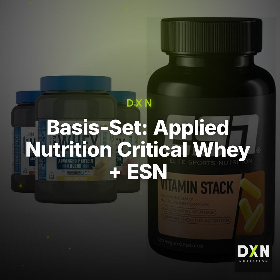 Basis-Set: Applied Nutrition Critical Whey + ESN Vitamin Stack – Clean Showcase Plus