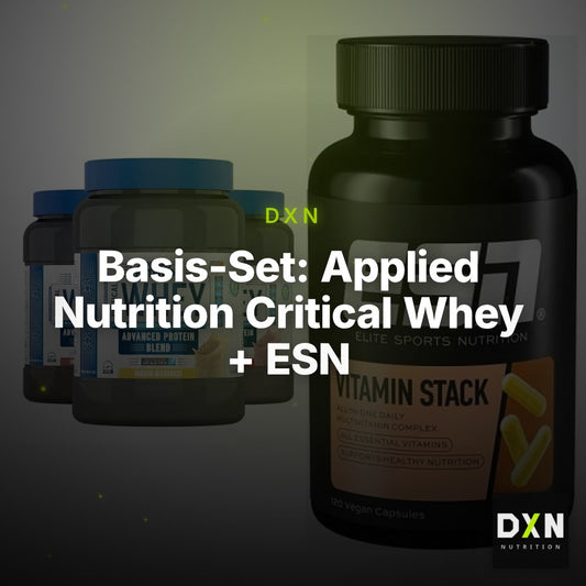 Basis-Set: Applied Nutrition Critical Whey + ESN Vitamin Stack – Clean Showcase Plus