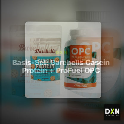 Basis-Set: Barebells Casein Protein + ProFuel OPC Traubenkernextrakt – Clean Showcase Plus