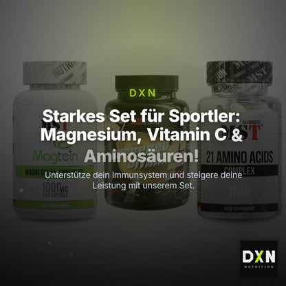 Ausdauer-Set: MST Magnesium + Big Zone Buffere + MST 21 Amino – Clean Showcase Plus