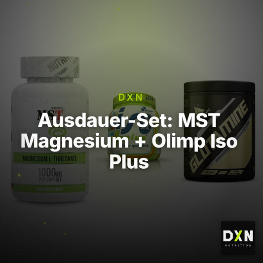 Ausdauer-Set: MST Magnesium + Olimp Iso Plus + Peak Glutamin – Clean Showcase Plus