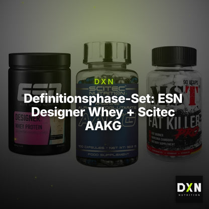 Definitionsphase-Set: ESN Designer Whey + Scitec AAKG + MST Fat Killer – Clean Showcase Plus