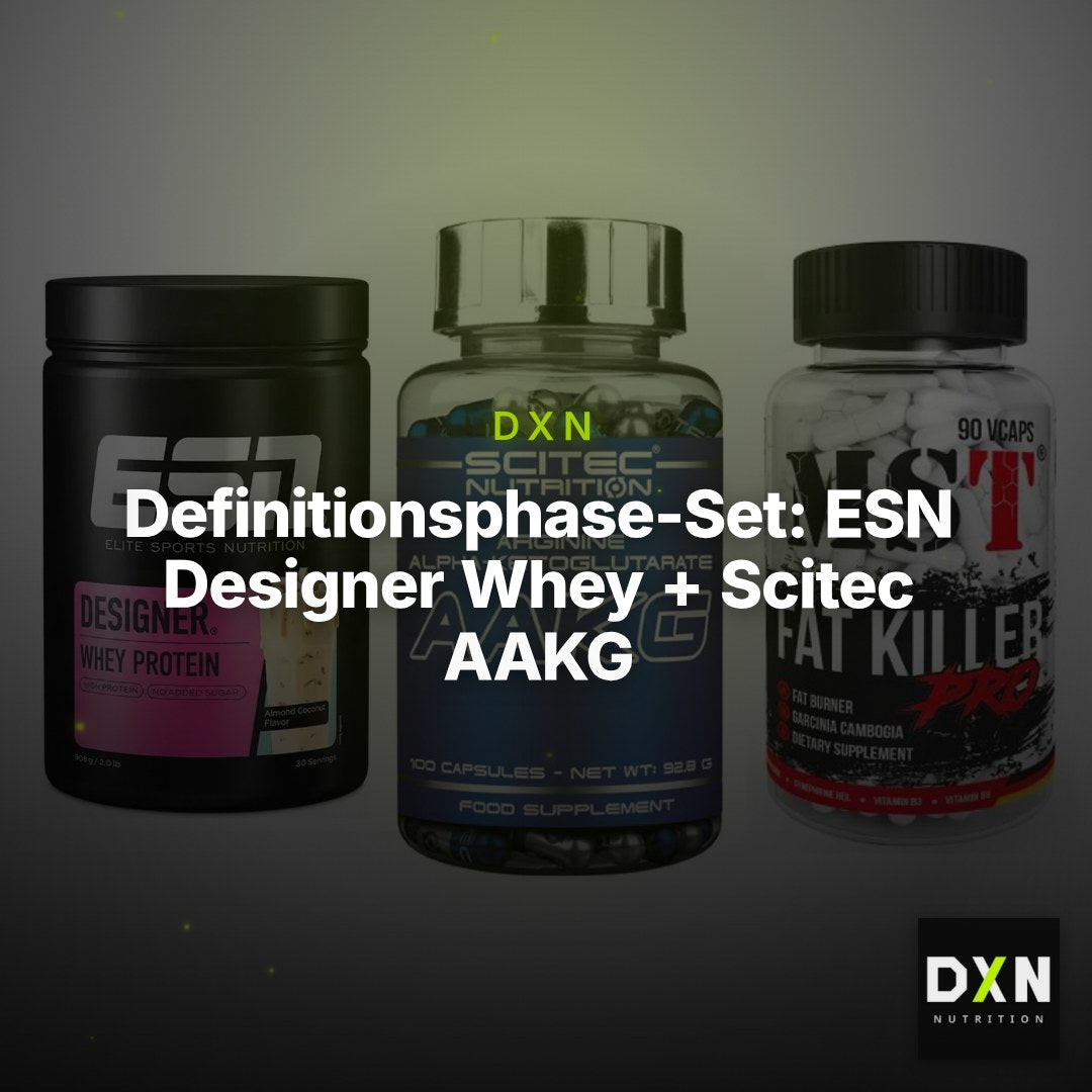 Definitionsphase-Set: ESN Designer Whey + Scitec AAKG + MST Fat Killer – Clean Showcase Plus