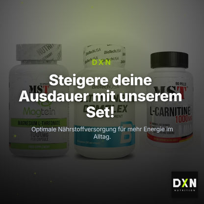 Ausdauer-Set: MST Magnesium + BioTech Multi + MST L-Carnitine – Clean Showcase Plus
